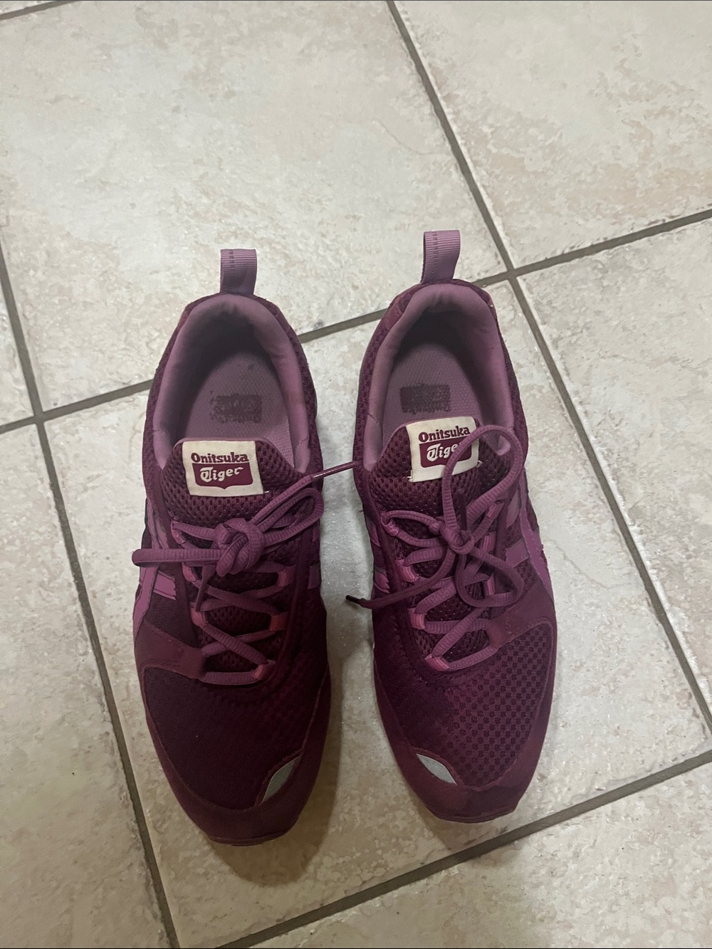 Onitsuka Tiger by Asics Women's Plum/Burgundy Athletic Sneakers